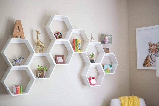 Étagères Décoratives Hexagonales Modernes